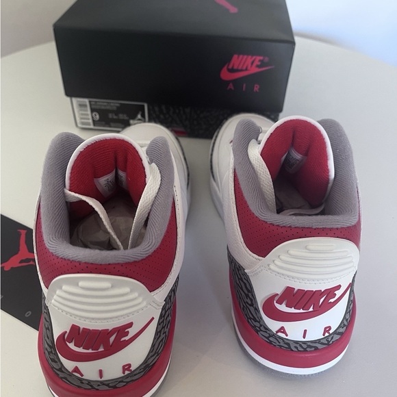 Nike Air Jordan 3 OG Men\'s Size Fire RedWhiteCement GreyBlack DN3010
